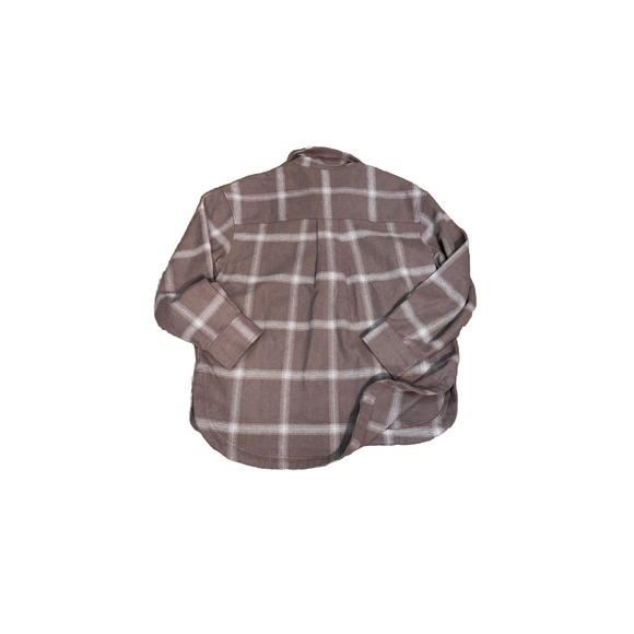 Madewell Flannel Kentwood Oversize Shacket Shirt Jacket Women's M Window Pane - Picture 2 of 7